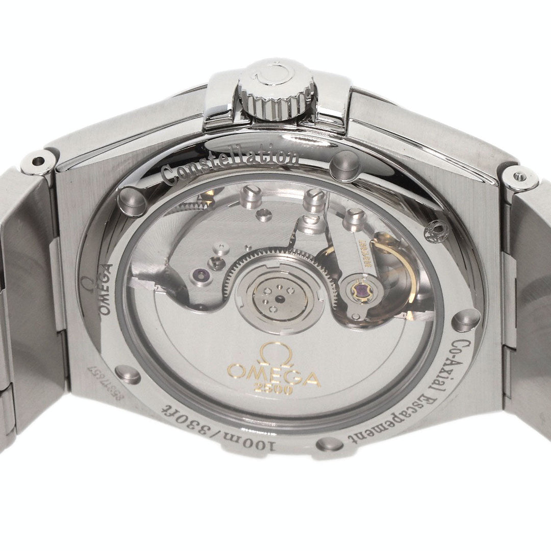 OMEGA Watches Mechanical Automatic 123.10.35.20.01.002 Stainless Steel , Stainless Steel Silver Constellation Co-Axial 1.4" black dial Women Used Authentic