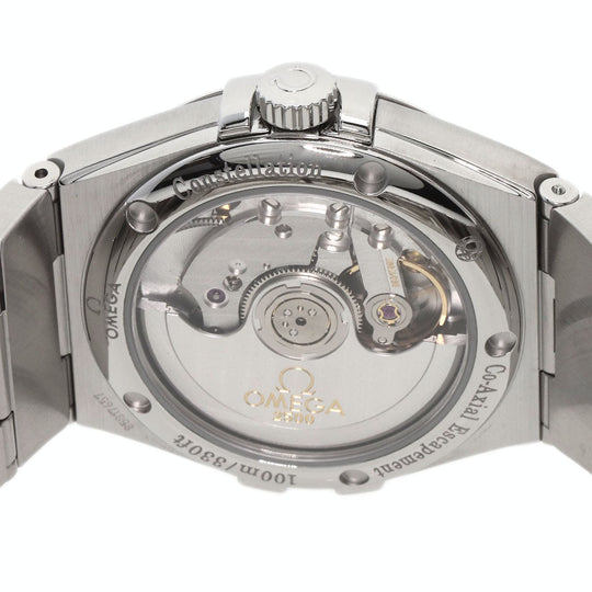 OMEGA Watches Mechanical Automatic 123.10.35.20.01.002 Stainless Steel , Stainless Steel Silver Constellation Co-Axial 1.4" black dial Women Used Authentic