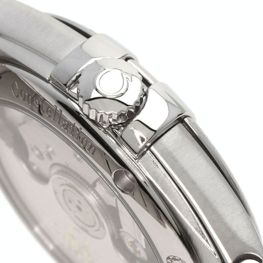 OMEGA Watches Mechanical Automatic 123.10.35.20.01.002 Stainless Steel , Stainless Steel Silver Constellation Co-Axial 1.4" black dial Women Used Authentic