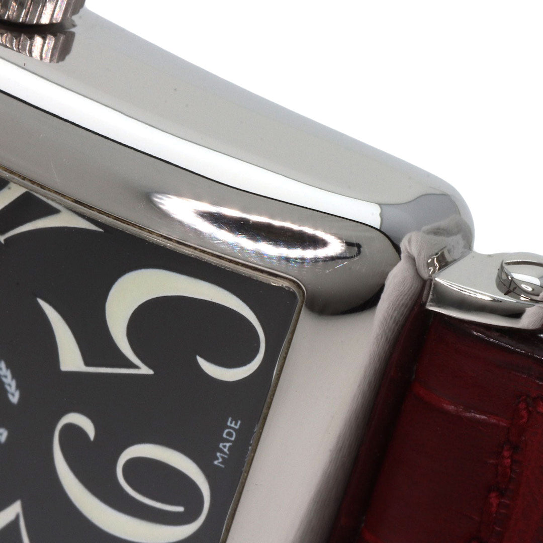 FRANCK MULLER Watches Mechanical Automatic 1200SC Stainless Steel, Leather Silver Long Island 50th Anniversary Model Limited to 100 pieces black dial mens Used Authentic