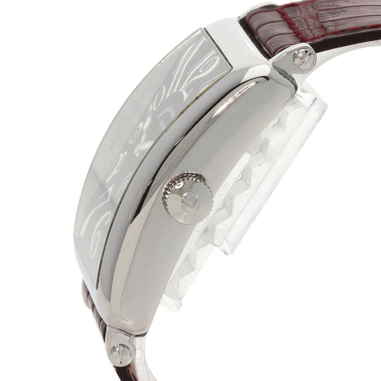 FRANCK MULLER Watches Mechanical Automatic 1200SC Stainless Steel, Leather Silver Long Island 50th Anniversary Model Limited to 100 pieces black dial mens Used Authentic