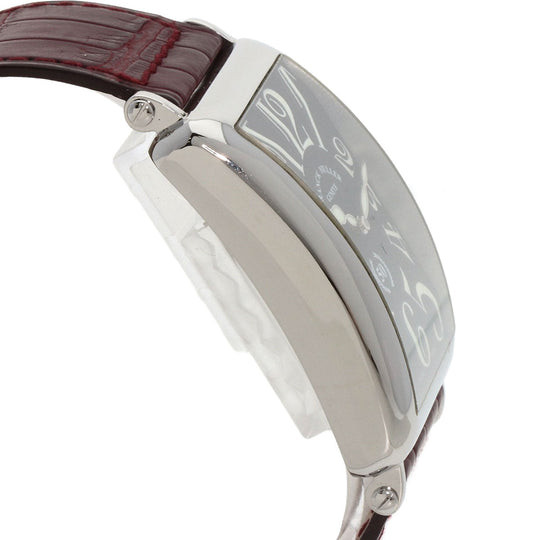 FRANCK MULLER Watches Mechanical Automatic 1200SC Stainless Steel, Leather Silver Long Island 50th Anniversary Model Limited to 100 pieces black dial mens Used Authentic