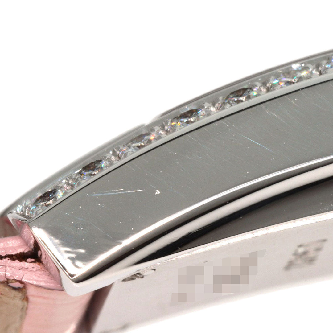 HARRY WINSTON Watches Quartz 330LQW K18WG, leather Silver Avenue C Pink shell dial Women Used Authentic