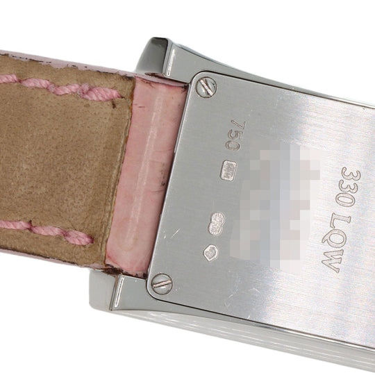 HARRY WINSTON Watches Quartz 330LQW K18WG, leather Silver Avenue C Pink shell dial Women Used Authentic