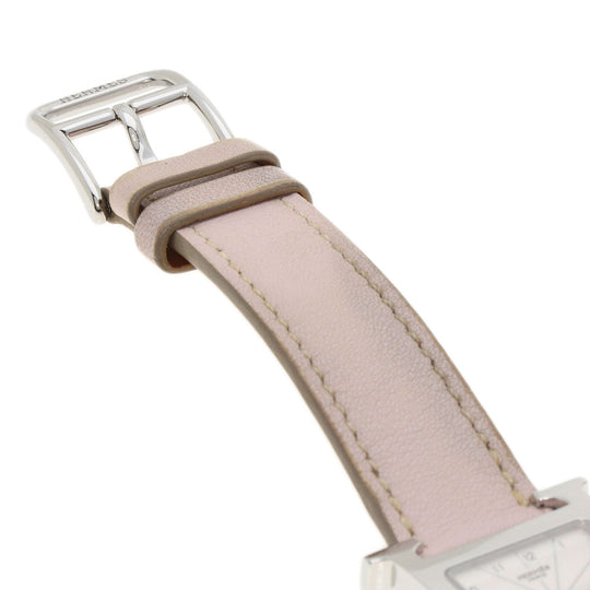 HERMES Watches Quartz HH1.210 Stainless Steel Silver H watch white dial