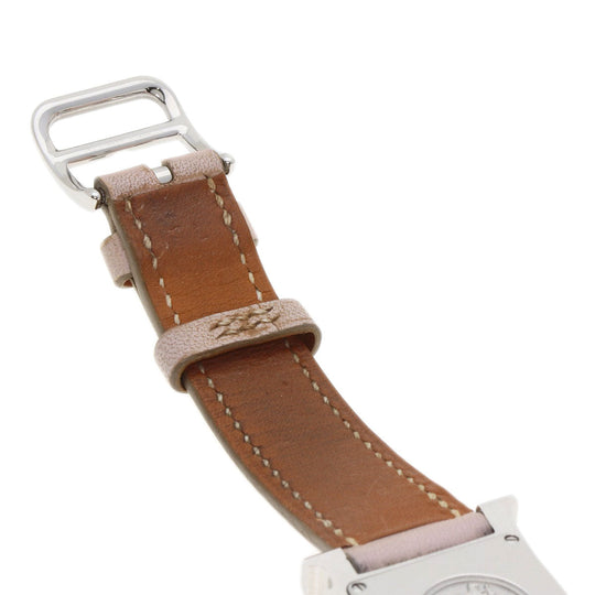HERMES Watches Quartz HH1.210 Stainless Steel Silver H watch white dial
