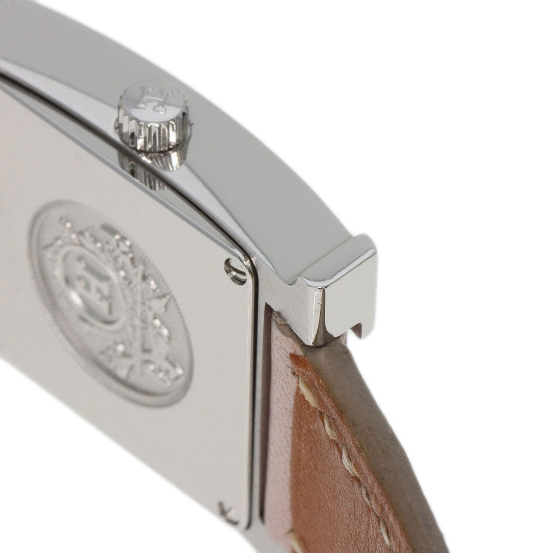 HERMES Watches Quartz HH1.210 Stainless Steel Silver H watch white dial