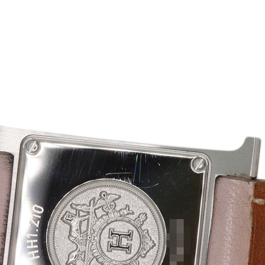 HERMES Watches Quartz HH1.210 Stainless Steel Silver H watch white dial
