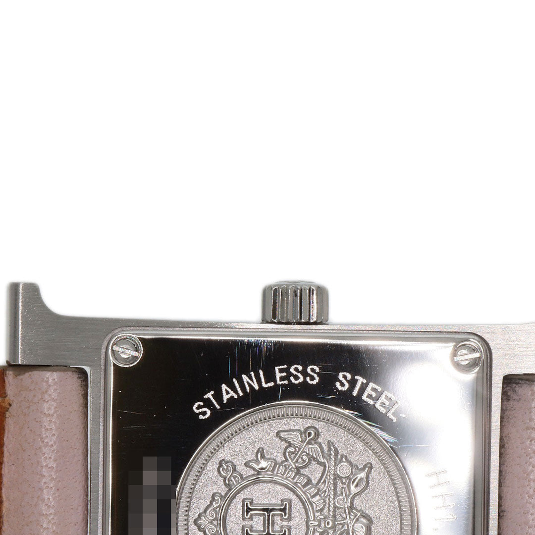HERMES Watches Quartz HH1.210 Stainless Steel Silver H watch white dial