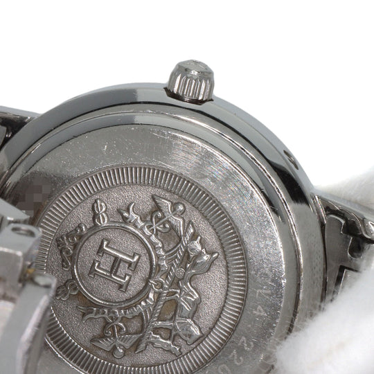 HERMES Watches Quartz CL4.220 Stainless Steel , SSxGP gold Clipper Ivory dial Women Used Authentic