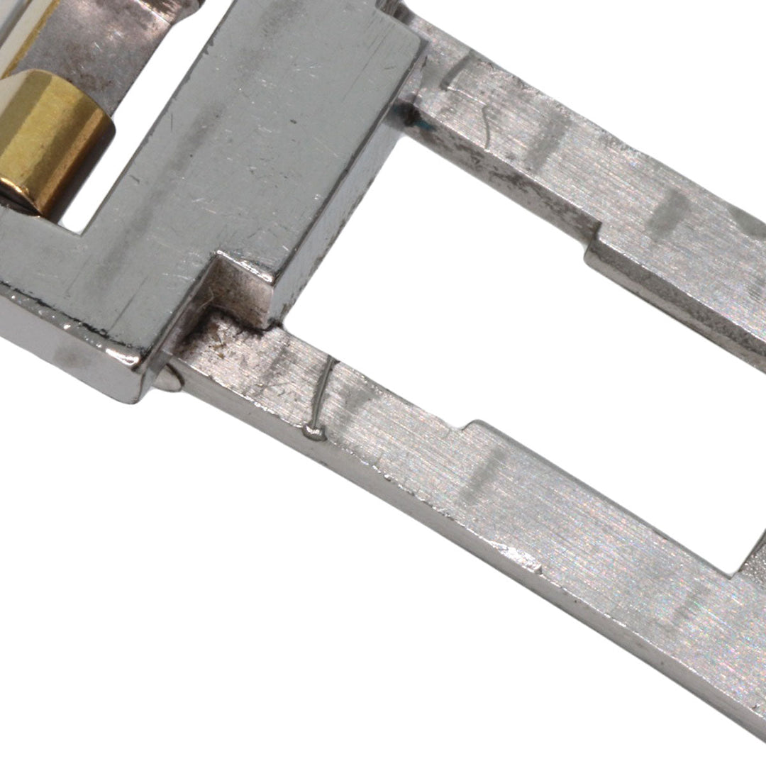 HERMES Watches Quartz CL4.220 Stainless Steel , SSxGP gold Clipper Ivory dial Women Used Authentic