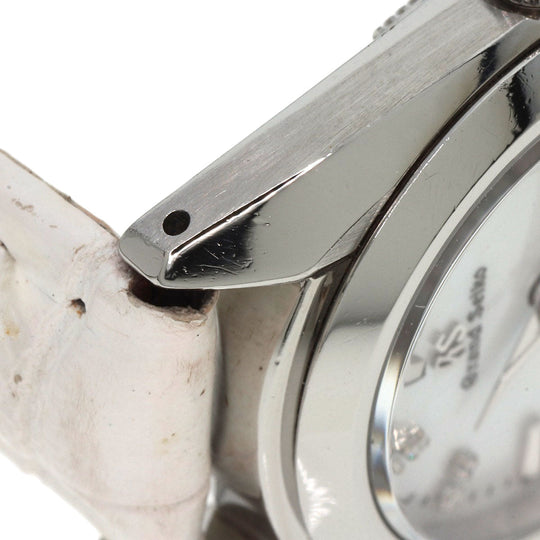 SEIKO Watches Quartz STGF087 4J52-0AC0 Stainless Steel, Leather Silver Grand Seiko Round Face Diamond White shell dial Women Used Authentic