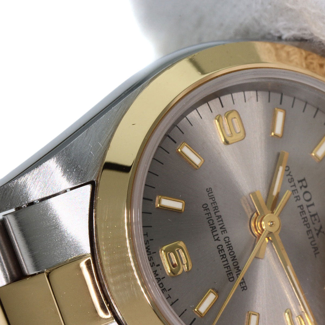 ROLEX Watches Mechanical Automatic 67183 Stainless Steel , SSxK18YG gold Oyster Perpetual 369 gray dial Women Used Authentic