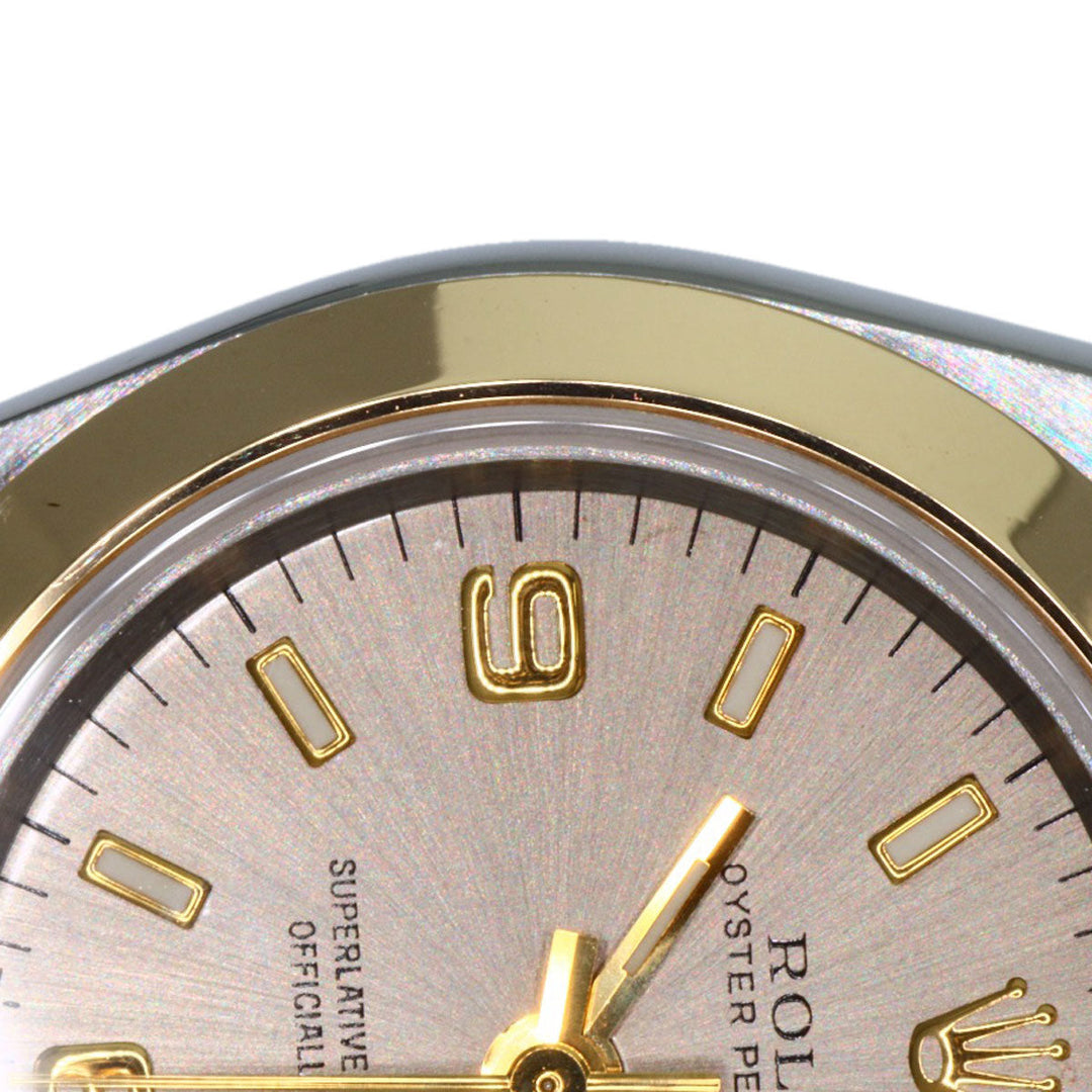 ROLEX Watches Mechanical Automatic 67183 Stainless Steel , SSxK18YG gold Oyster Perpetual 369 gray dial Women Used Authentic