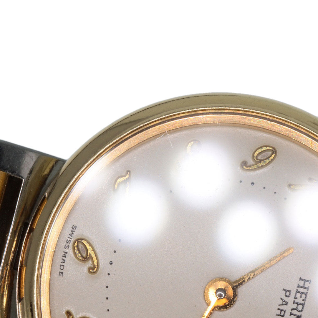 HERMES Watches Quartz Stainless Steel , SSxGP gold Arceau Ivory dial Women Used Authentic