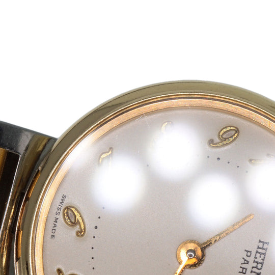 HERMES Watches Quartz Stainless Steel , SSxGP gold Arceau Ivory dial Women Used Authentic