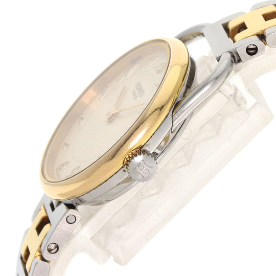 HERMES Watches Quartz Stainless Steel , SSxGP gold Arceau Ivory dial Women Used Authentic