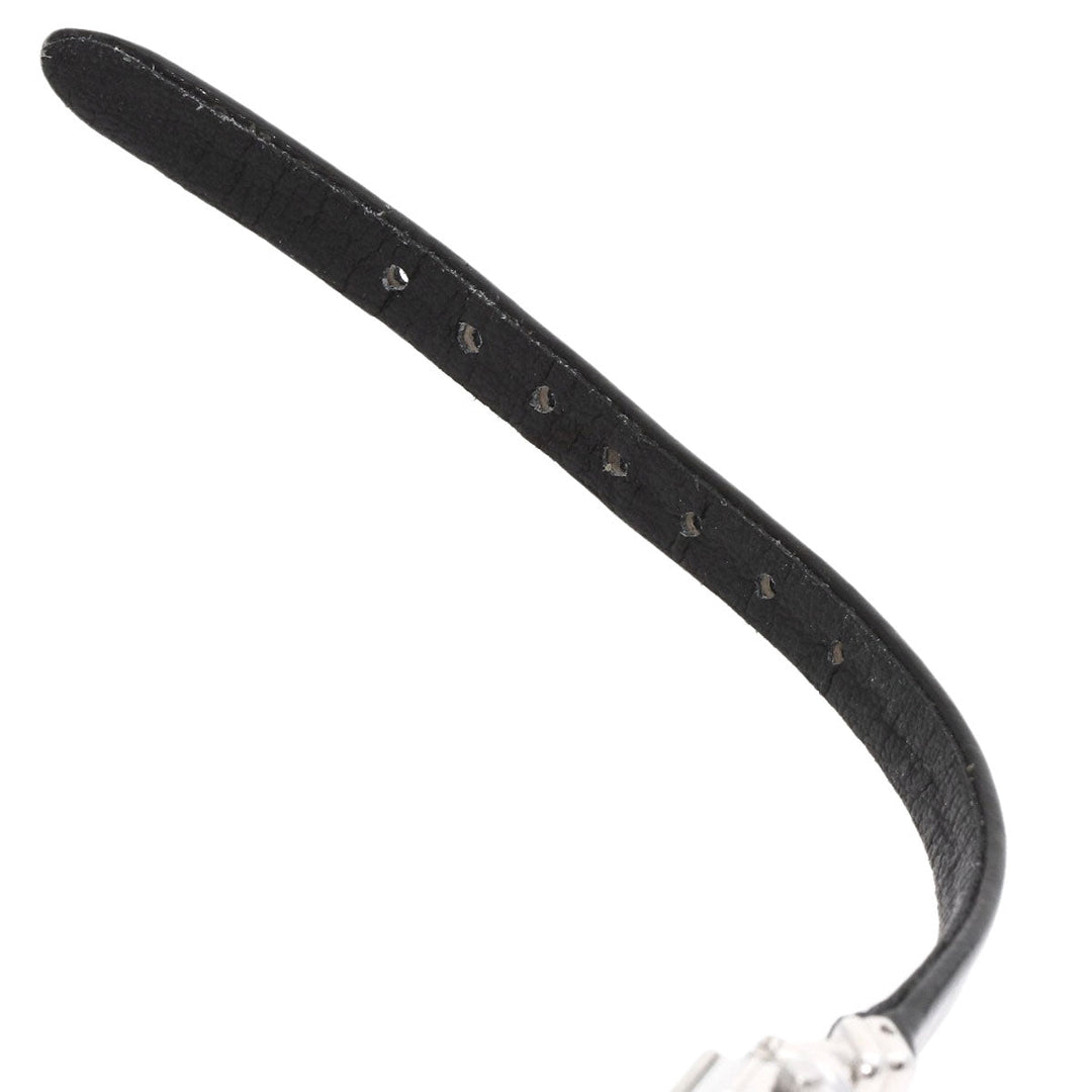 MIKIMOTO Watches Quartz Stainless Steel, Leather Silver Round face 2WAY Necklace included White shell dial Women Used Authentic