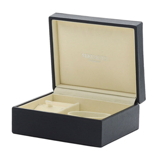 MIKIMOTO Watches Quartz Stainless Steel, Leather Silver Round face 2WAY Necklace included White shell dial Women Used Authentic