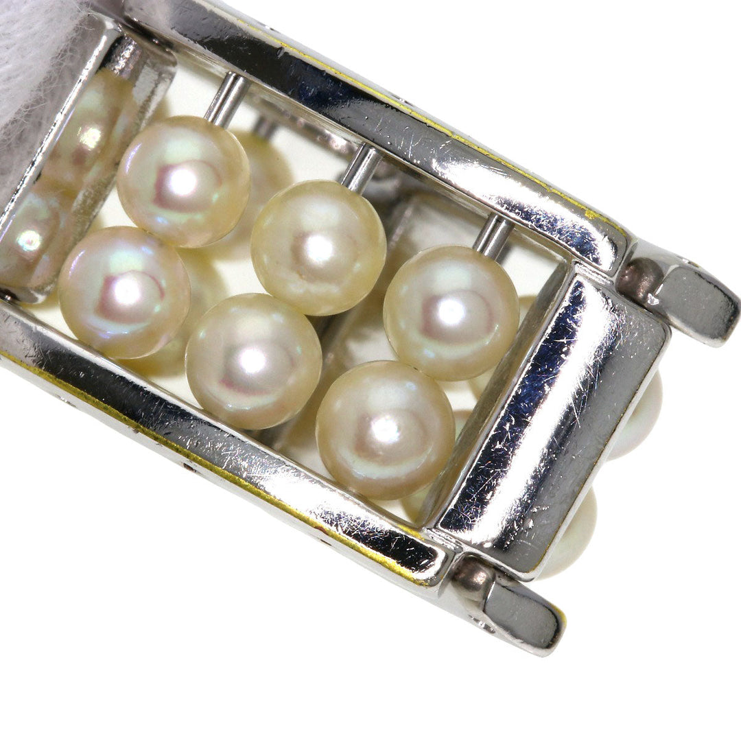 MIKIMOTO Watches Quartz Stainless Steel Silver Pearl watch White shell dial