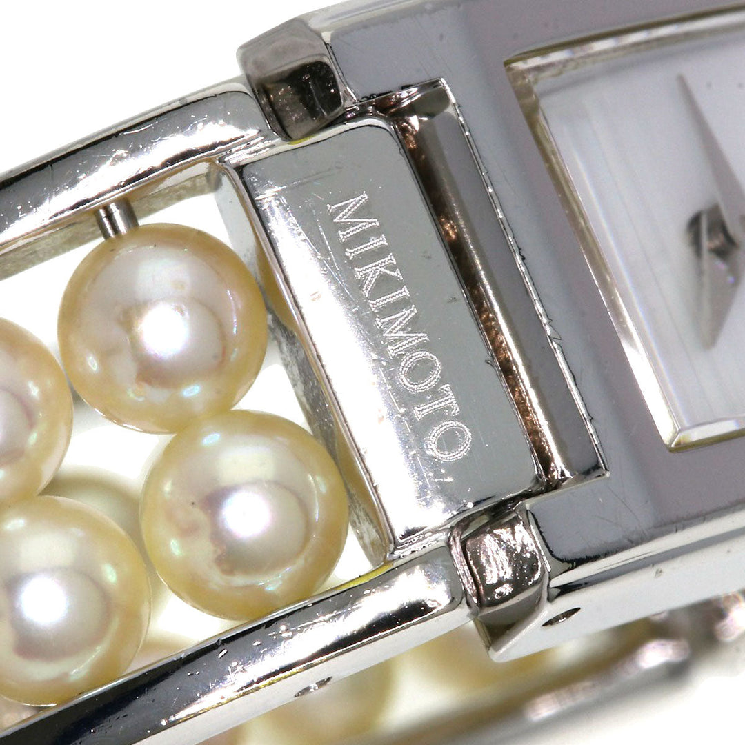 MIKIMOTO Watches Quartz Stainless Steel Silver Pearl watch White shell dial