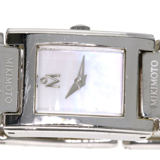 MIKIMOTO Watches Quartz Stainless Steel Silver Pearl watch White shell dial