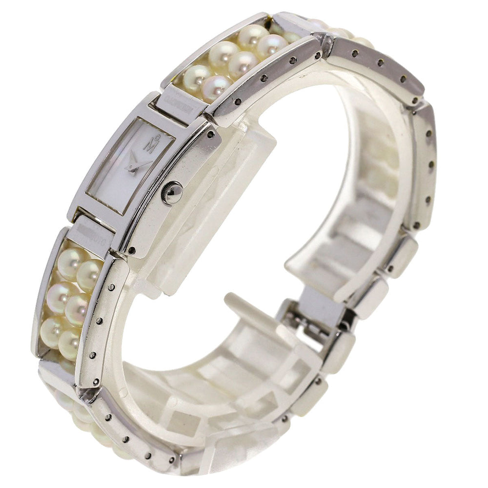 MIKIMOTO Watches Quartz Stainless Steel Silver Pearl watch White shell dial