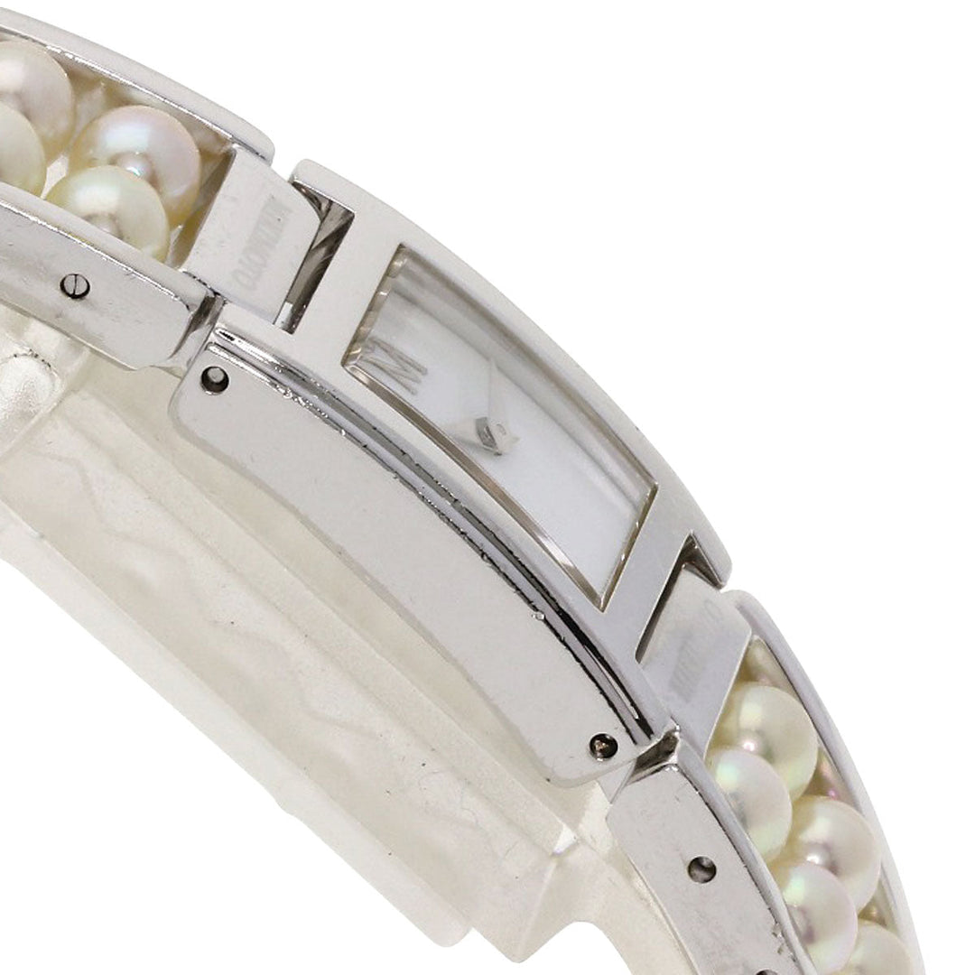 MIKIMOTO Watches Quartz Stainless Steel Silver Pearl watch White shell dial