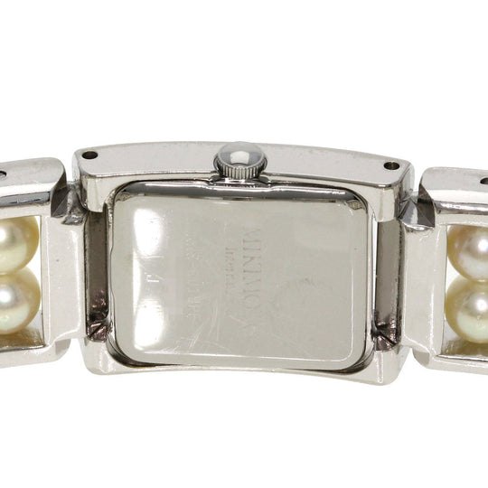 MIKIMOTO Watches Quartz Stainless Steel Silver Pearl watch White shell dial