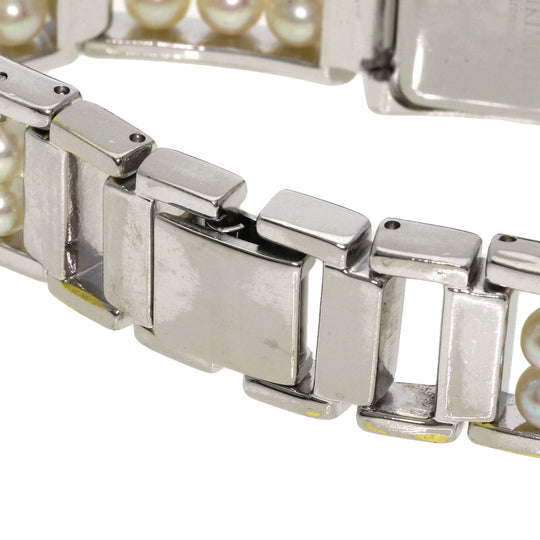 MIKIMOTO Watches Quartz Stainless Steel Silver Pearl watch White shell dial