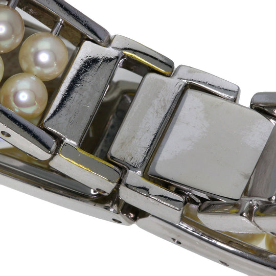 MIKIMOTO Watches Quartz Stainless Steel Silver Pearl watch White shell dial