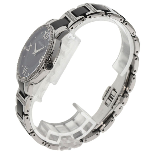 MAUBOUSSIN Watches Quartz 9296100-700 Stainless Steel Silver Jardin du Palais Royal Black shell dial