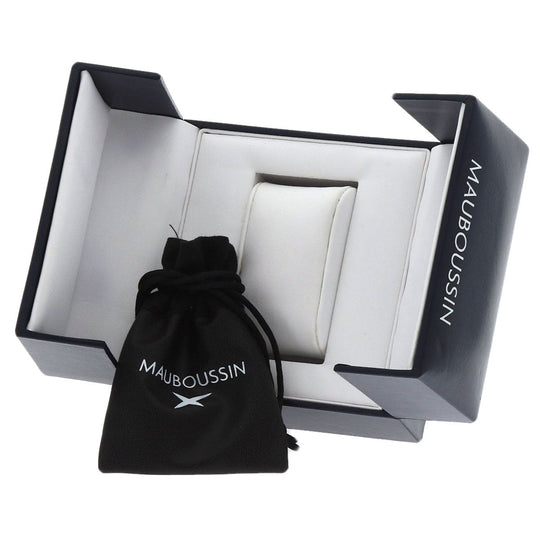 MAUBOUSSIN Watches Quartz 9296100-700 Stainless Steel Silver Jardin du Palais Royal Black shell dial