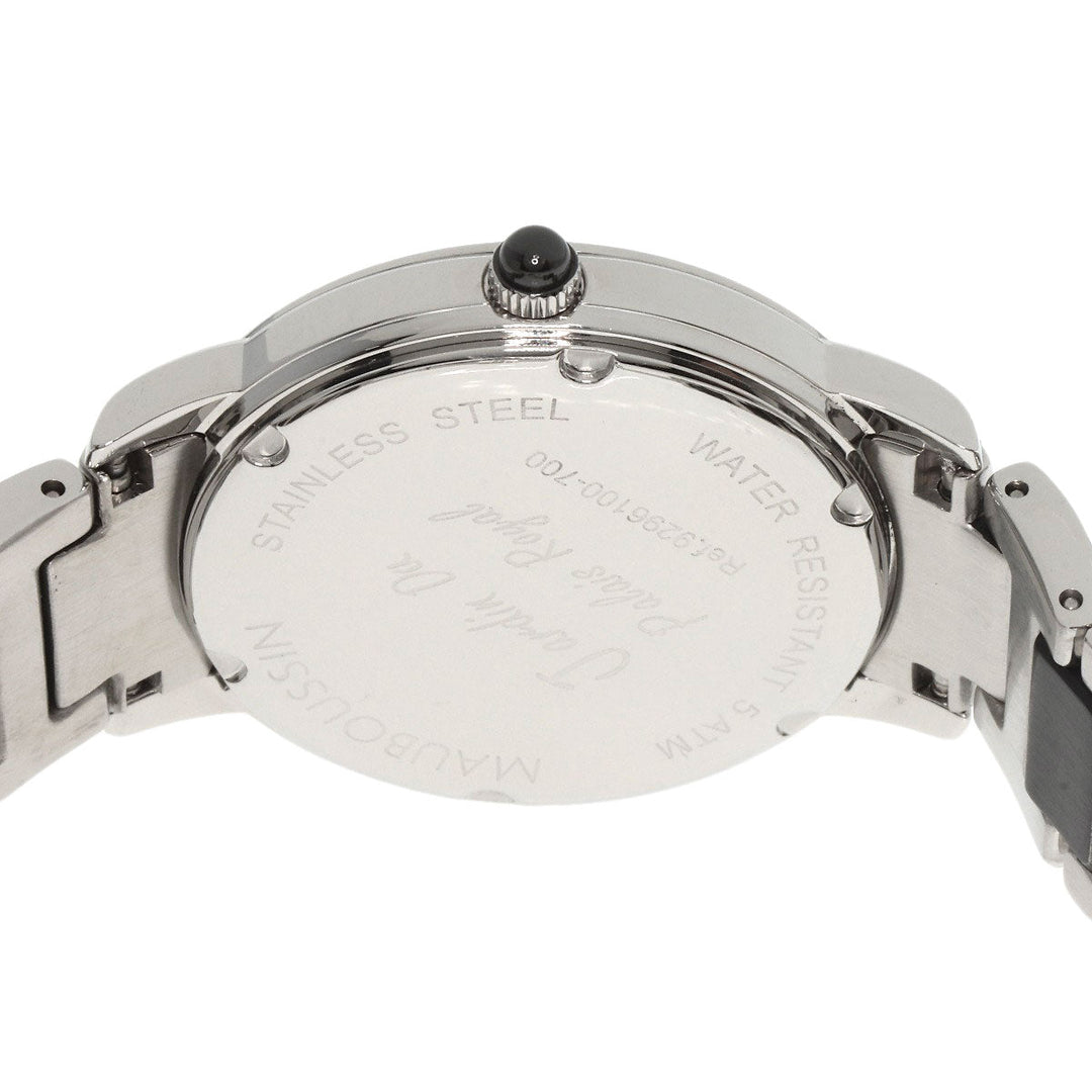 MAUBOUSSIN Watches Quartz 9296100-700 Stainless Steel Silver Jardin du Palais Royal Black shell dial