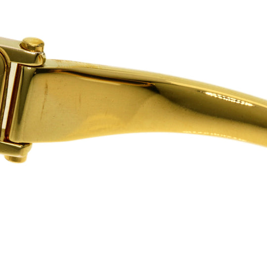 GUCCI Watches Quartz Gold Plated , Gold Plated gold 1500L White shell dial Women Used Authentic