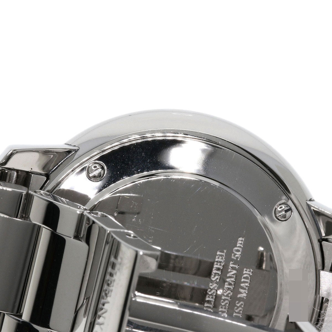 TIFFANY&Co. Watches Quartz Stainless Steel , Stainless Steel Silver Atlas Dome Bezel Diamond black dial Women Used Authentic