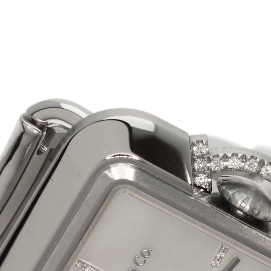 TIFFANY&Co. Watches Quartz 69546161 Stainless Steel , Stainless Steel Silver T Rectangle Limited to 375 pieces White shell dial Women Used Authentic