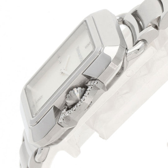 TIFFANY&Co. Watches Quartz 69546161 Stainless Steel , Stainless Steel Silver T Rectangle Limited to 375 pieces White shell dial Women Used Authentic