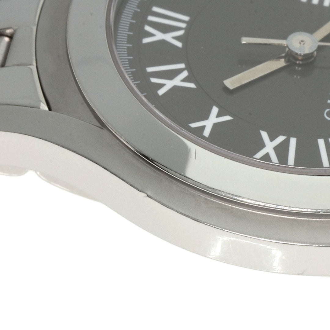 GUCCI Watches Quartz 5500M Stainless Steel , Stainless Steel Silver Round face gray dial mens Used Authentic