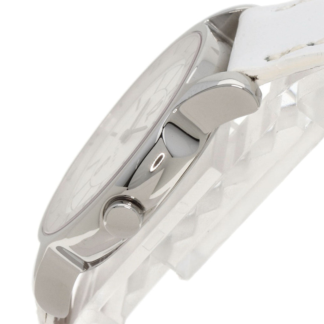 BVLGARI Watches Quartz ST35S Stainless Steel, Leather Silver Solo tempo white dial mens Used Authentic
