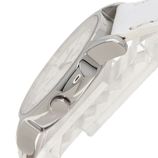 BVLGARI Watches Quartz ST35S Stainless Steel, Leather Silver Solo tempo white dial mens Used Authentic