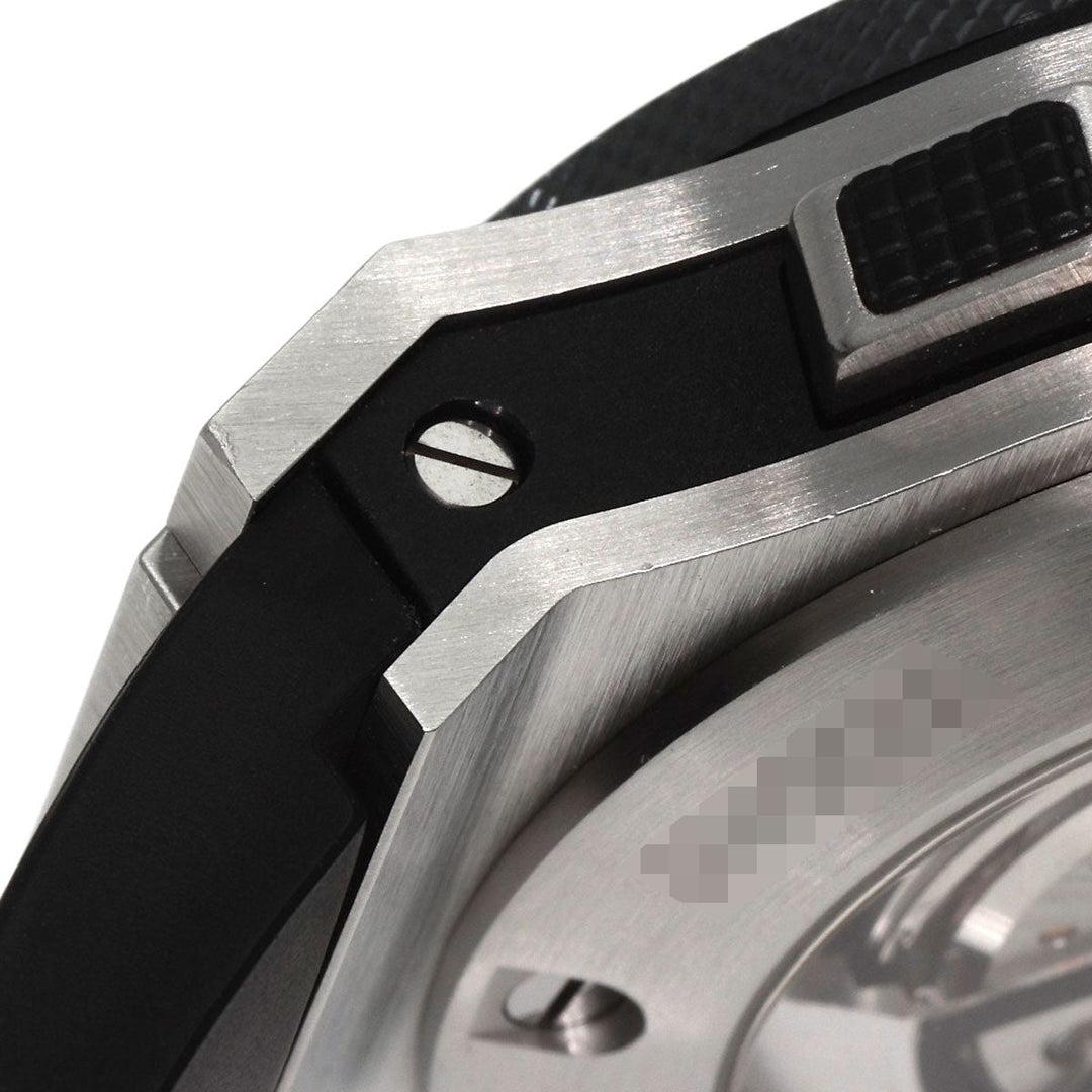 HUBLOT Watches Mechanical Automatic 301.SM.1770.RX Stainless Steel, Rubber, Ceramic Silver Big Bang Evolution Chronograph Black carbon dial mens Used Authentic