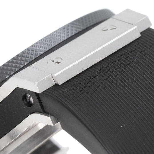 HUBLOT Watches Mechanical Automatic 301.SM.1770.RX Stainless Steel, Rubber, Ceramic Silver Big Bang Evolution Chronograph Black carbon dial mens Used Authentic
