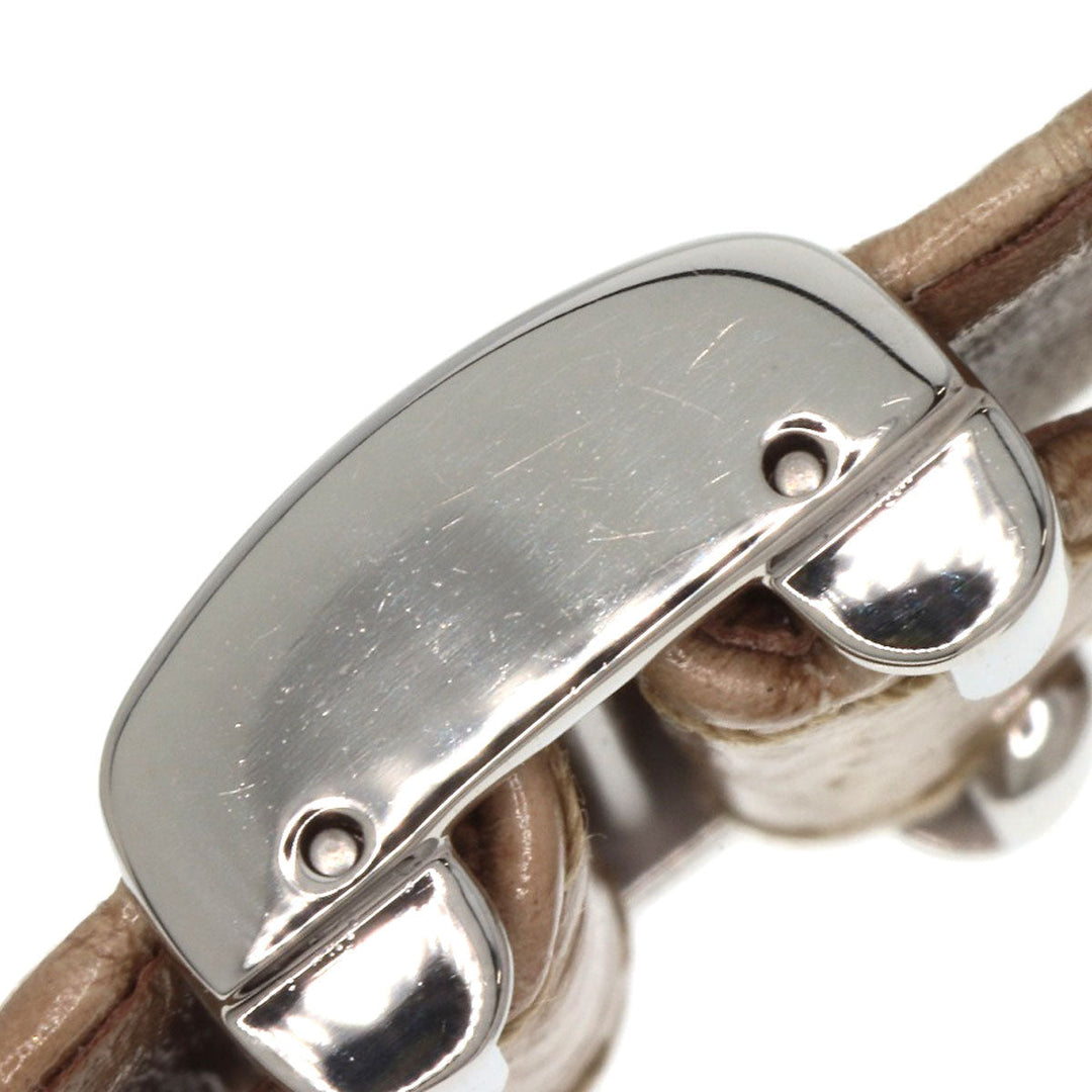 Boucheron Watches Quartz WA030501 Stainless Steel, Leather Silver Reflation Silver dial Women Used Authentic