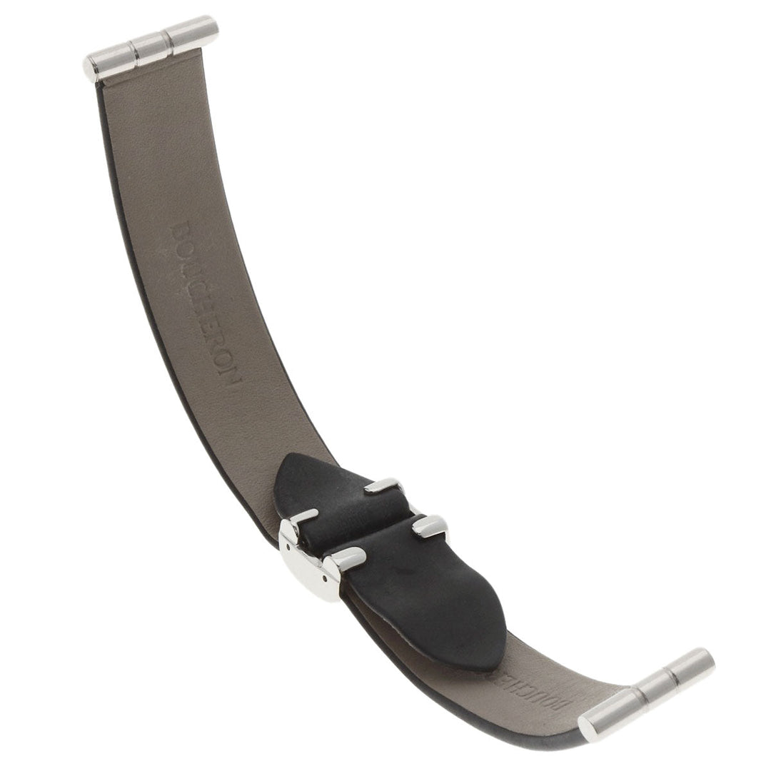 Boucheron Watches Quartz WA030501 Stainless Steel, Leather Silver Reflation Silver dial Women Used Authentic