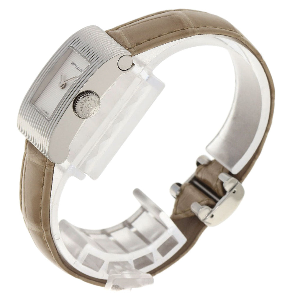 Boucheron Watches Quartz WA030501 Stainless Steel, Leather Silver Reflation Silver dial Women Used Authentic