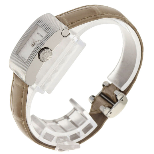 Boucheron Watches Quartz WA030501 Stainless Steel, Leather Silver Reflation Silver dial Women Used Authentic