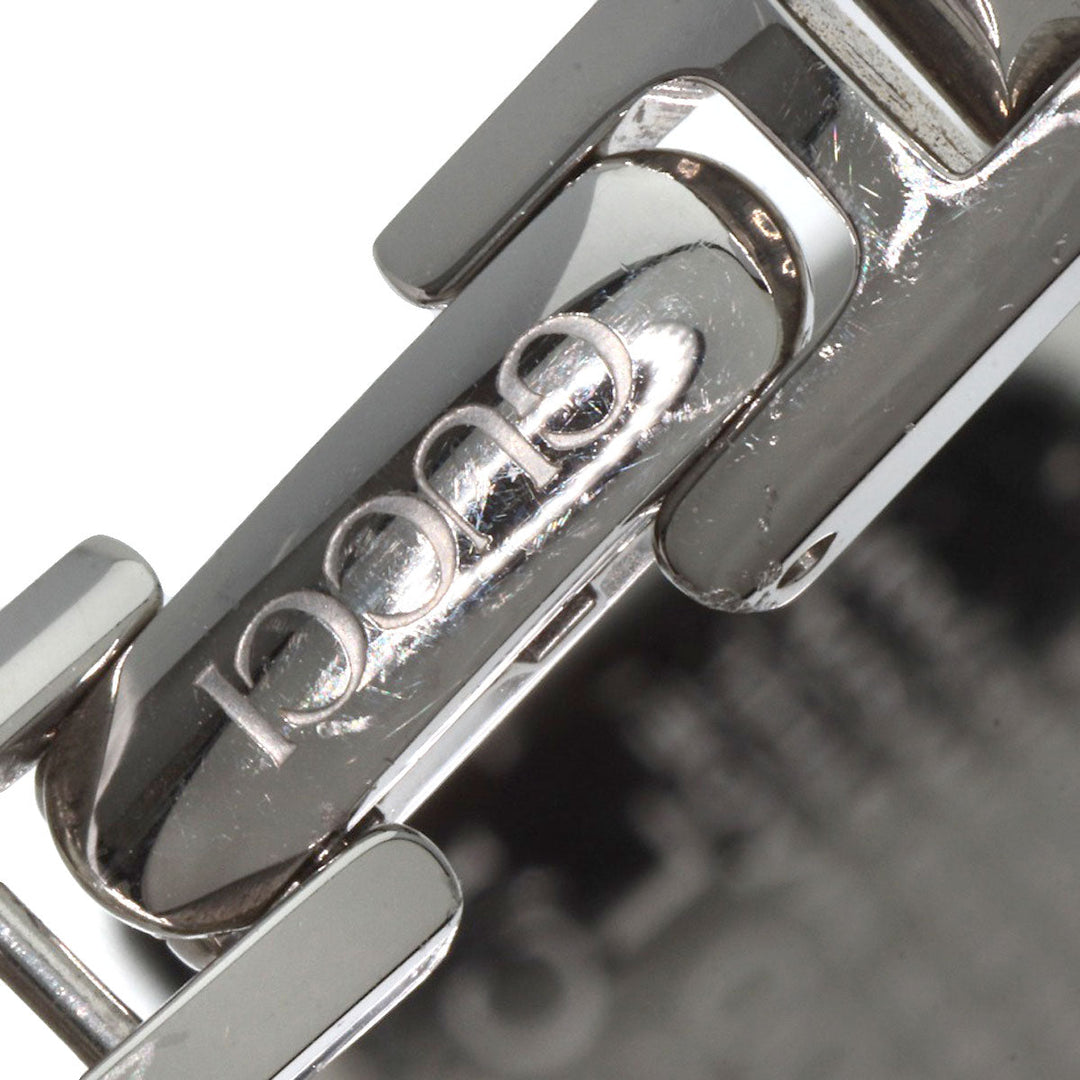GUCCI Watches Quartz 1900L Stainless Steel , Stainless Steel Silver Square face White shell dial Women Used Authentic
