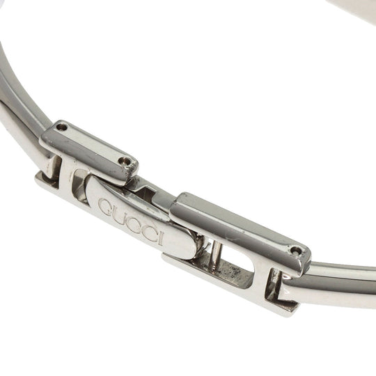 GUCCI Watches Quartz 1900L Stainless Steel , Stainless Steel Silver Square face White shell dial Women Used Authentic