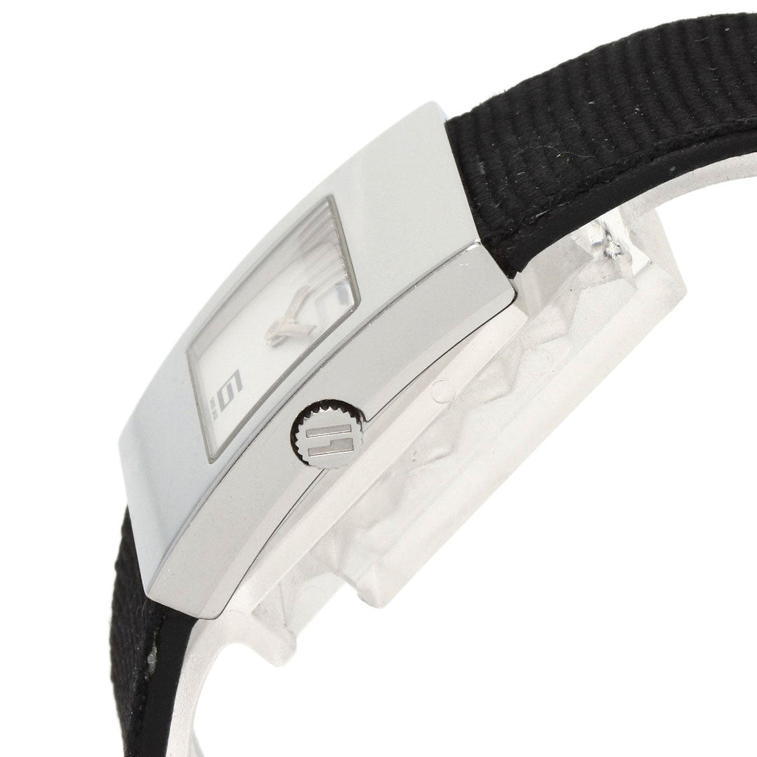 GUCCI Watches Quartz 4900L Stainless Steel, Leather Silver Square face white dial Women Used Authentic